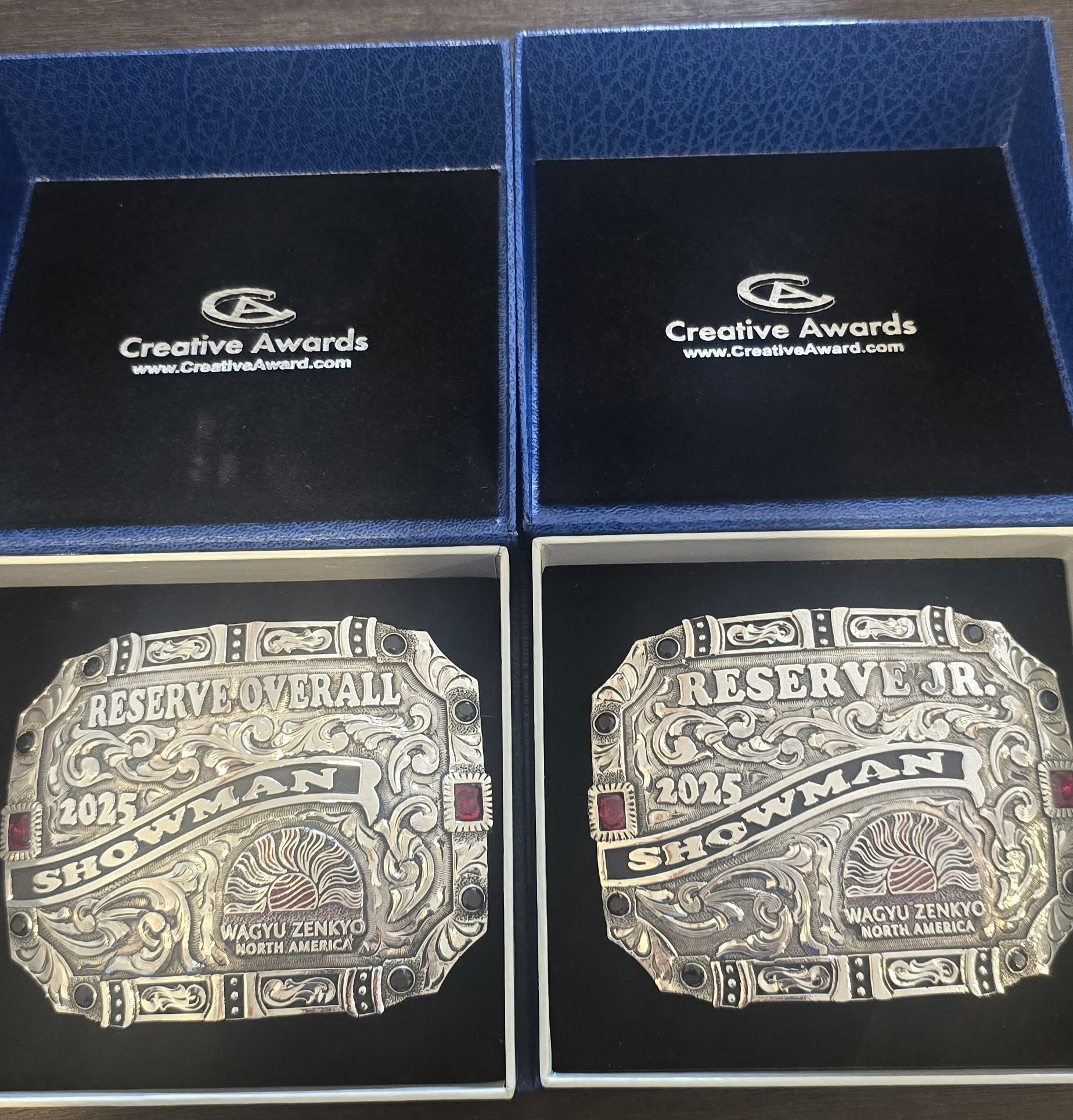 Wagyu Zenkyo championship buckles