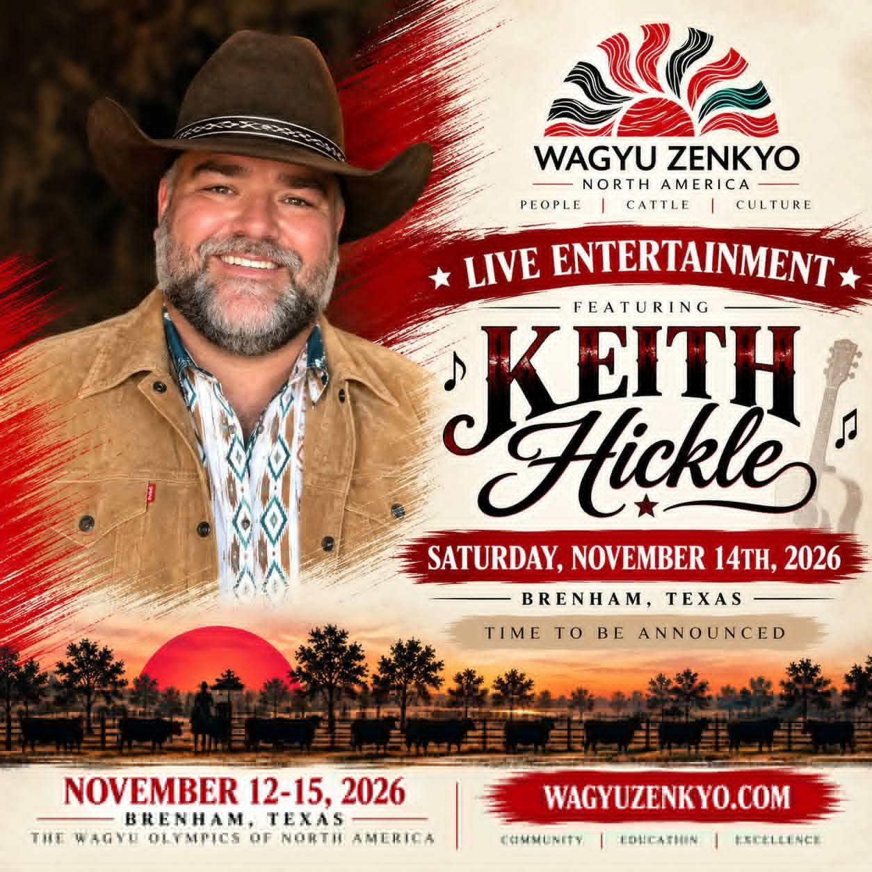 Keith Hickle — Live Entertainment, Saturday November 14, 2026